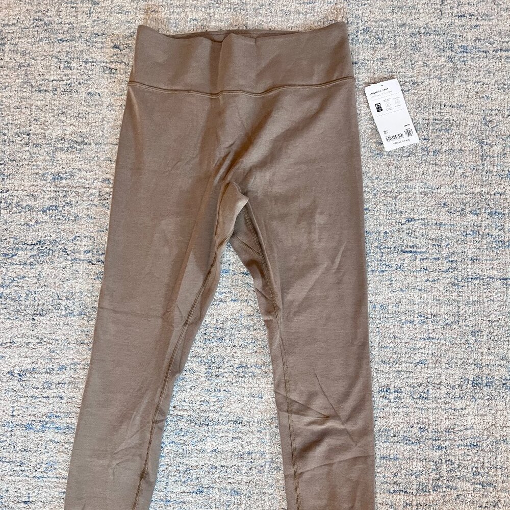 NWT Athleta Intuition Ultra High Rise Cotton Legging Light Brown Clay Size M - Picture 5 of 6